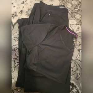 purple label Yoga scrubs set